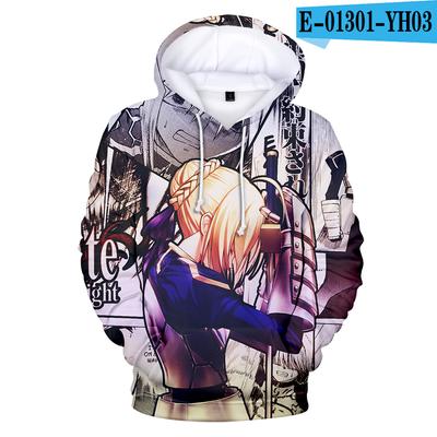 Новый простой стиль Koop 3D принт Fate Stay Night толстовки Jongen/Meisje Kawaii пуловер уличная одежда Nieuwe Fate Loose