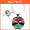 Silver Alloy Tree Of Life Glass Keyring With Modern Design For Travel And Party Accessories
