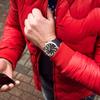 MEGIR Аналоговый Спортивный Хронограф Люминесцентные Кварцевые Часы с Модным Силиконовым Кварцевым Мужским Ремешком, Синий, Хронограф, Механизм.