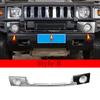 Для Hummer H2 2003-2009 ABS Яркий Серебристый Автомобильный Передний Бампер Два Боковых Угловых Накладки Решетки Отделка Крышки Аксессуары Модификация Автомобиля