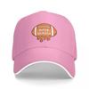 Drip football orange Baseball Cap sun caps derby hat Wild Ball Hat Beach Bag Boy Womens