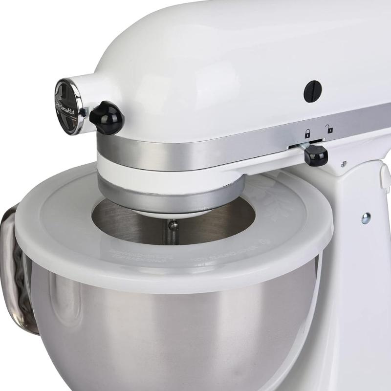 2PCS Mixing Bowl Covers Dustproof Design Reduces Ingredient Splatter Keeps Counter Clean During Baking Prep for 4.5-5QT