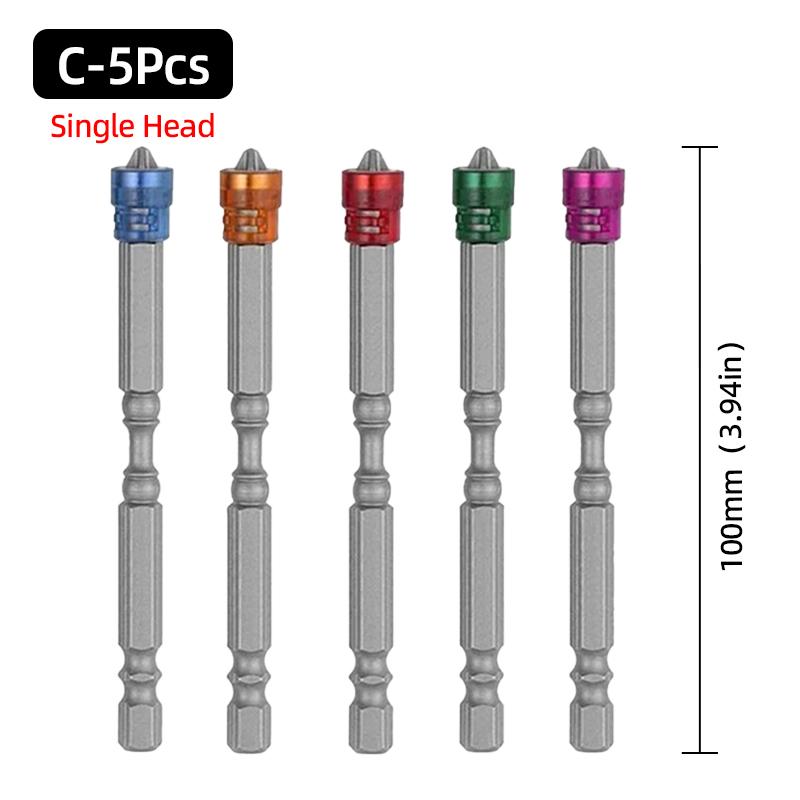 65/100mm Magnetic Drills Screwdriver Bits S2 Steel Cross Head Screw Driver Phillips Screwdrivers Kit Double Magnetize Tools