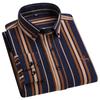 Plus size 100%cotton korean fashion long-sleeve shirts for men slim fit formal plain shirt striped houndstooth plaid clothes