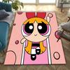 1Pc The Powerpuff Girls Printed rectangle carpet, home door mat, outdoor travel protection carpet A6