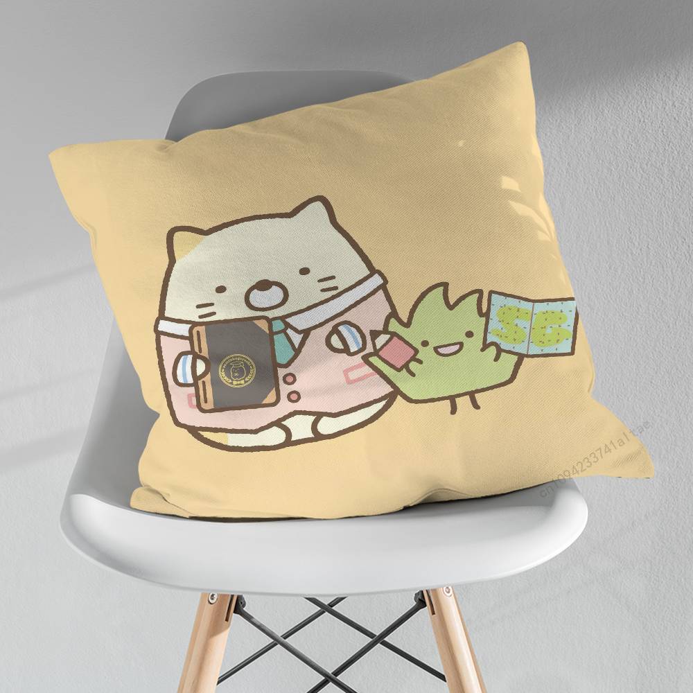 Cute Art SSumikko GGurashi Pillow Case For 30x30cm45x45cm55x55cm For Home Bedroom Decoration And Protector