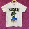 Busch Busch Light Сварено для рыбаков Цвет Бежевый Футболка Маленький