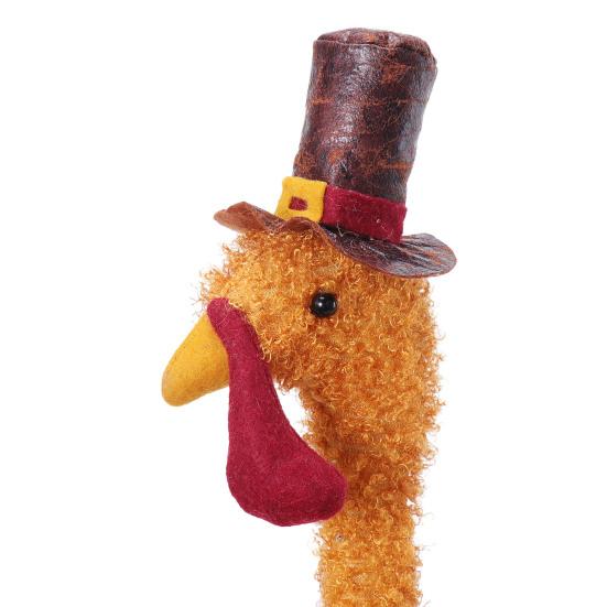 Turkey Decoration Plush Stuffed Turkey Doll with Retractable Neck Stretchable