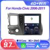 9,7-дюймовые радиоприемники 2din Android Carplay Android Auto для Honda Civic 2006-2011 Автомобильный радиоприемник мультимедийный плеер навигация