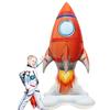 Ракета-космонавт Воздушный шар в форме стоящей ракеты Воздушный шар в форме астронавта Детский душ