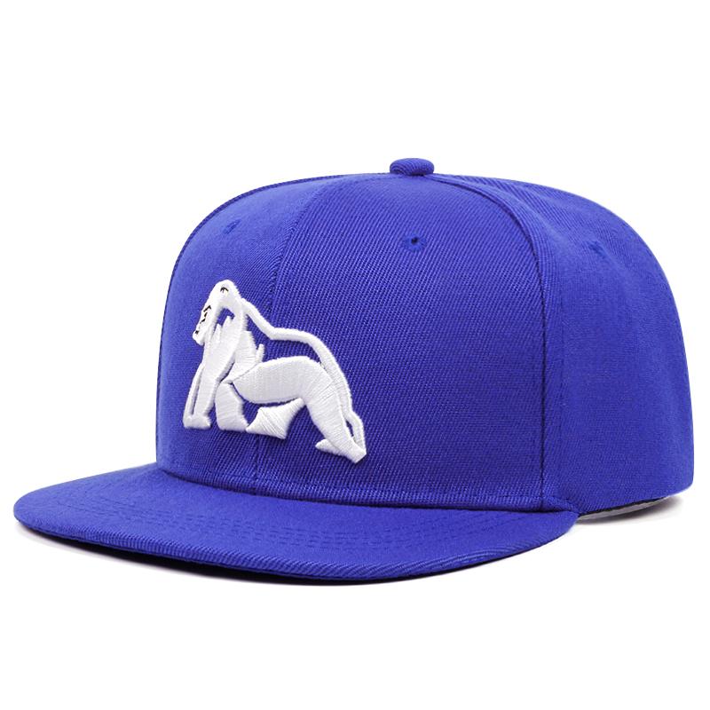 New Men's Fashion Gorilla White Embroidery Hip Hop Hat Outdoor Sports Duck Tongue Hat Embroidered Women's Baseball Sun Hat