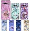 Genshin Impact Cartoon Logo For Google Pixel 8 7 6 Pro 6A 5G Black Phone Case Soft Shockproof Back Cover Silicone Shell Coque