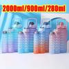 1-3PCS Set Large Capacity Sports Water Bottle Leak Proof Colorful Plastic Cup Drinking Outdoor Travel Portable Gym Fitness Jugs
