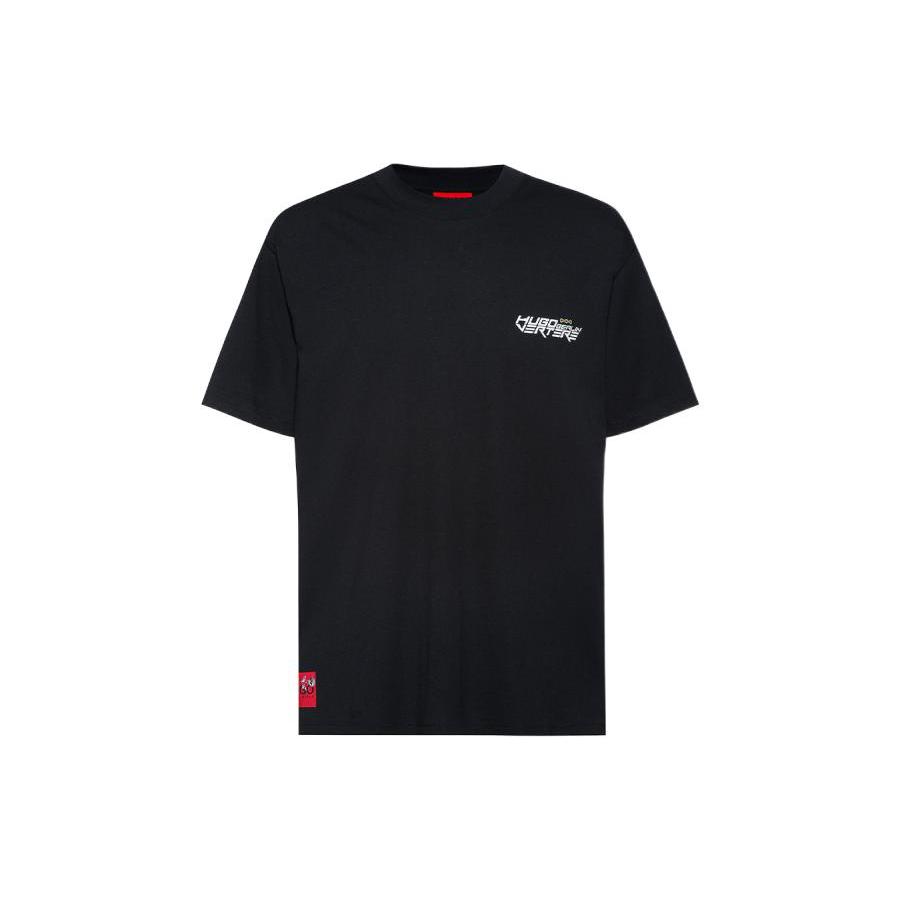 HUGO BOSS T-Shirts Men's Black Crew Neck Moderate Straight Fit 50463834-001