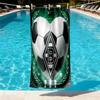 Borussia Monchengladbach Print Beach Towel Design, Soft, Lightweight. for Home Bathroom, Spa, Pool, Yoga, Surfing, Camping, Gift for Family, Friend