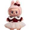 New POP MART Labubu Shimmering Fairy Tale Collection MOKOKO Christmas Rubber Plush Trendy Figures 18cm PPPMT-2411-0075