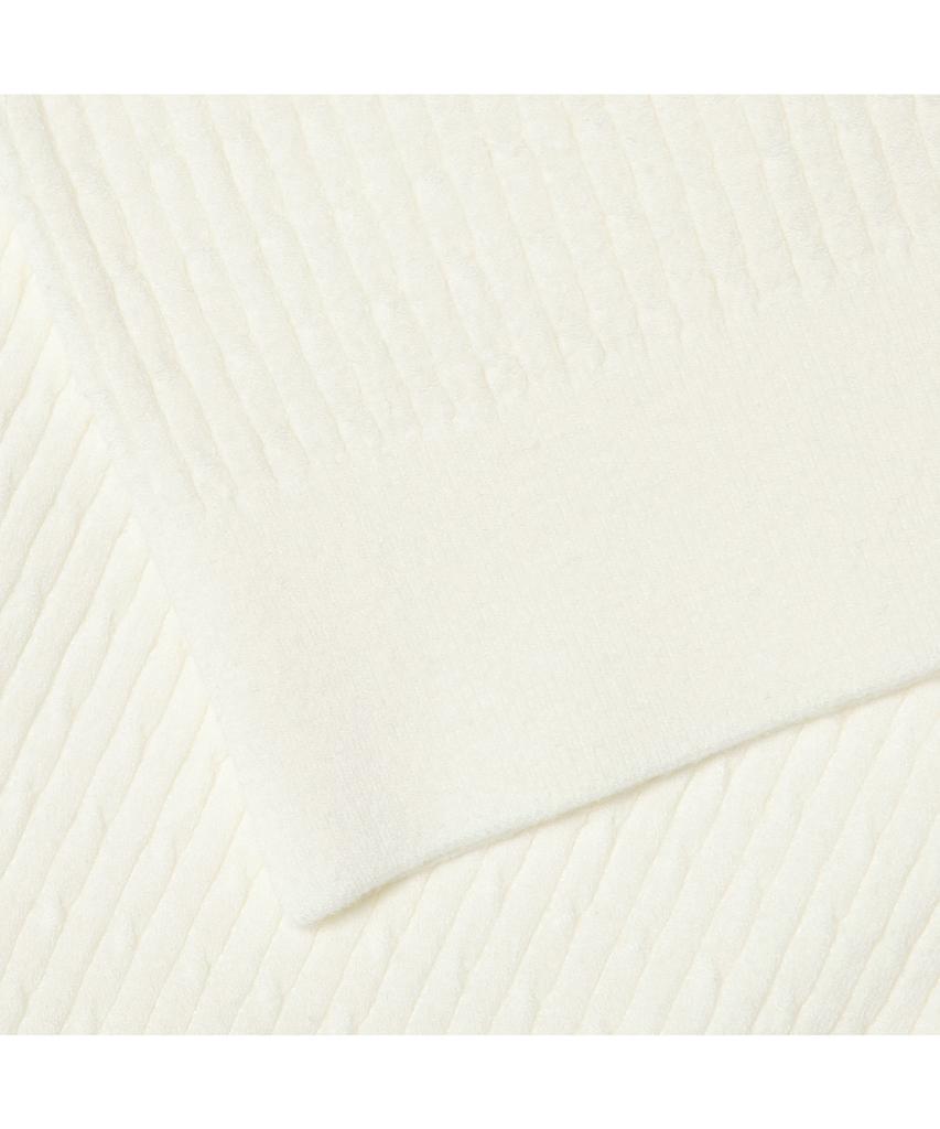 LACOSTE Женский укороченный джемпер-поло с косами, короткий рукав Pf597E-55G 70V