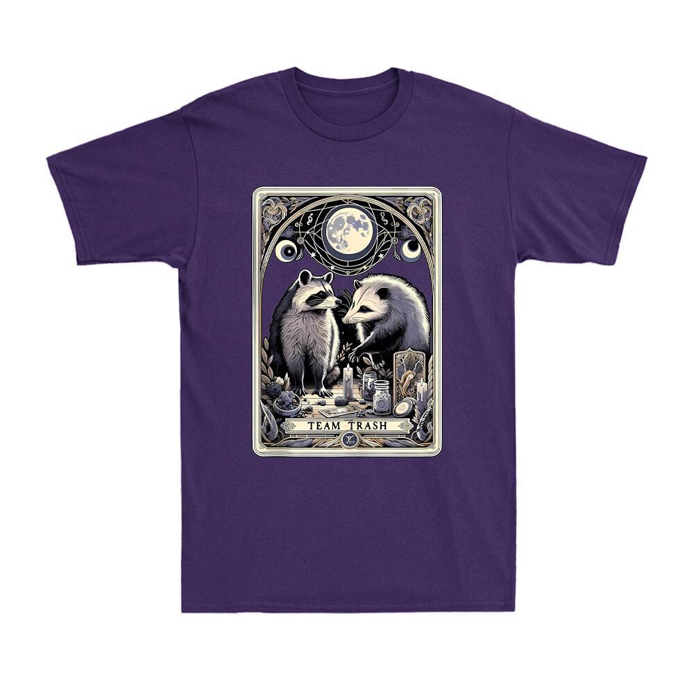 Team Trash Tarot Card Raccoon Opossum Witchcraft Goth Possum Gift Unisexs TShirt