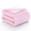 Factory Solid Colors 6 Layers 100%Cotton Muslin Blankets, Baby Blankets