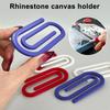 2 шт. Зажимы для холста для алмазной живописи Зажимы-скрепки Дизайн Скрепки Держатель для холста Надежно фиксирует холст для рукоделия