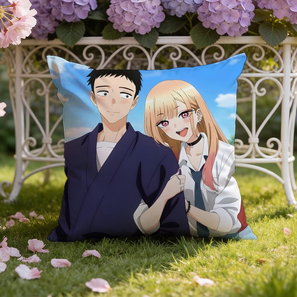 Аниме D-Dress-Up D-Darling Наволочка для подушки Домашняя и автомобильная Двухсценарная Наволочка: Двусторонняя конструкция для максимального комфорта