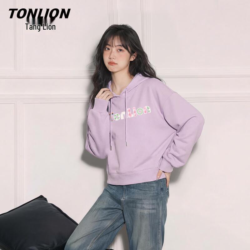 Женская короткая толстовка с капюшоном TonLion