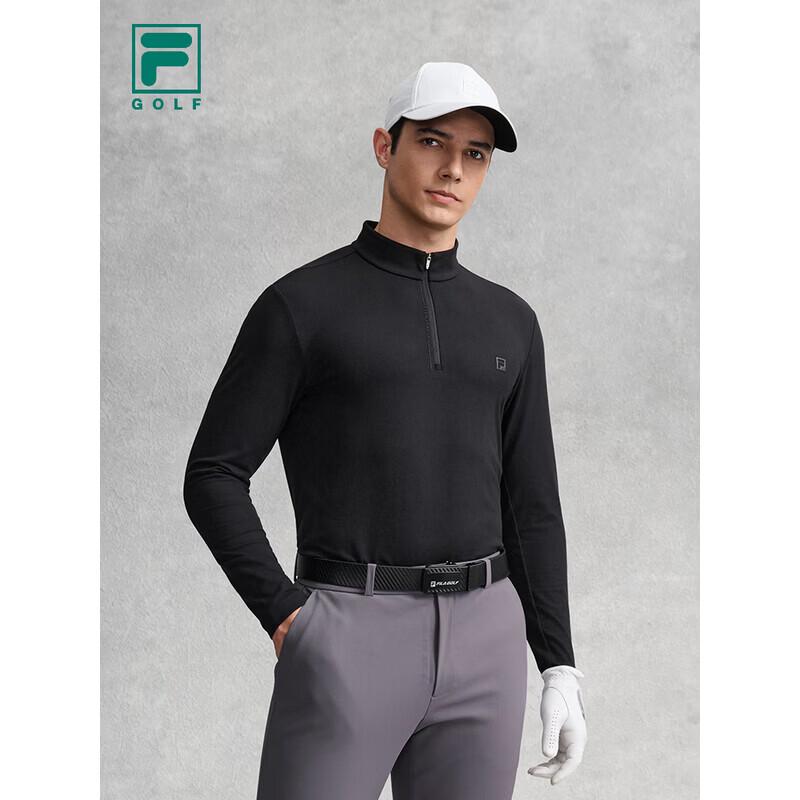 FILA Men's Golf Half-Zip Knit Long-Sleeve Shirt