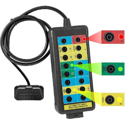 CMTOOL OBD2 Разветвитель с LED-индикатором, Профессиональный 16-контактный OBD-разветвитель, Автомобильный диагностический инструмент для электрических систем, Портативное тестирование