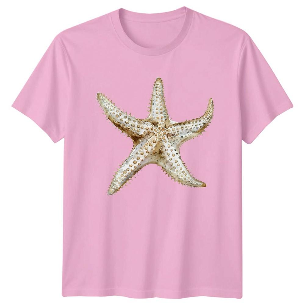 Starfish Watercolour TShirt Beach Birthday Gift For Him And Her