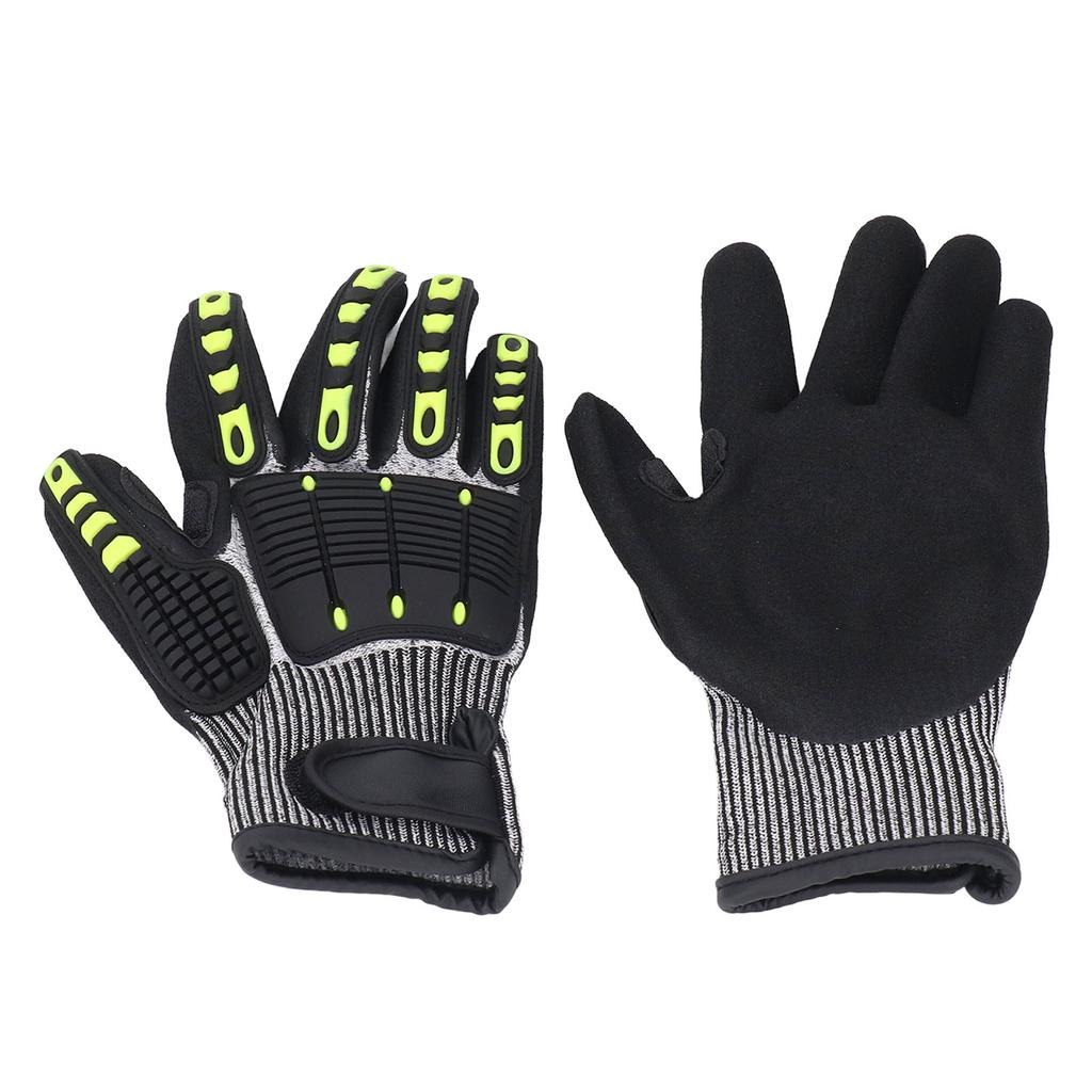1 Pair Safety Work Gloves Impact Resistant Anti Slip Touch Screen Gloves for Gardening Mechanical Co