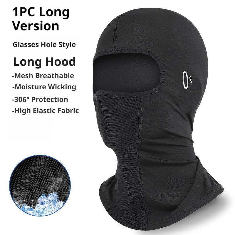 SEAMETAL Motorcycle Balaclava Summer UV Protection Face Mask Breathable Ice Silk Cooling Mask For Men Women Cycling Running