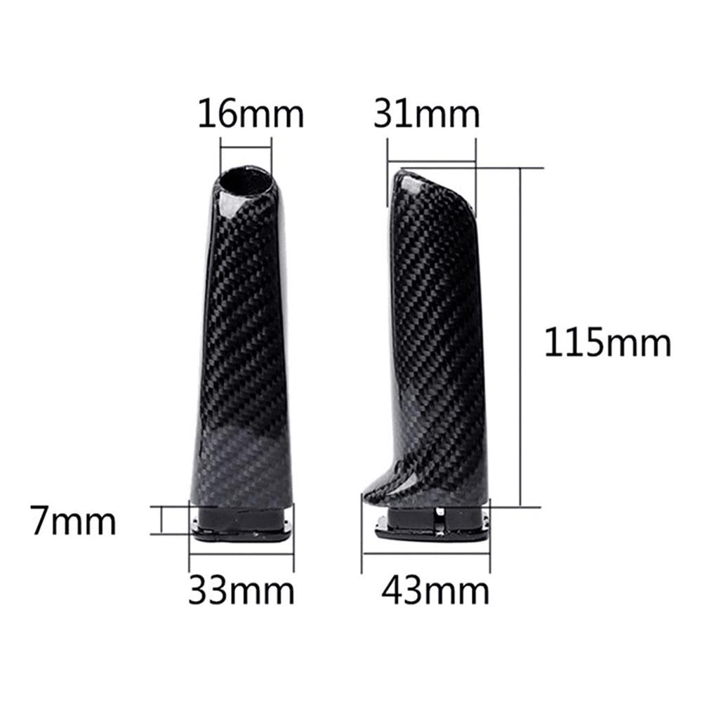 Для BMW E46 E90 E92 F30 F32 F80 Углеродное волокно Ручка тормоза Ручка Обложка Накладка НОВОЕ Высокое качество