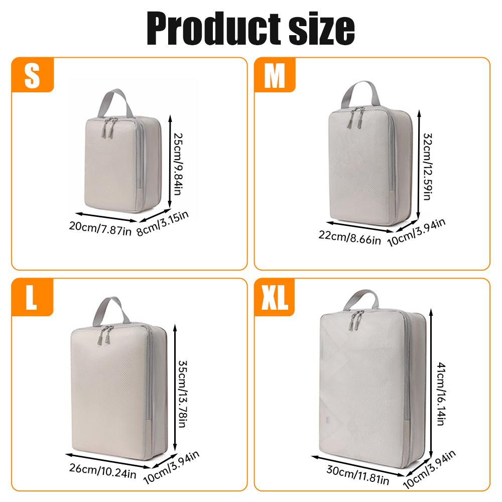 4 шт. Большая вместительная складная водонепроницаемая комбинированная сумка для хранения, подходит для путешествий на открытом воздухе, домашнего хранения, школьных общежитий
