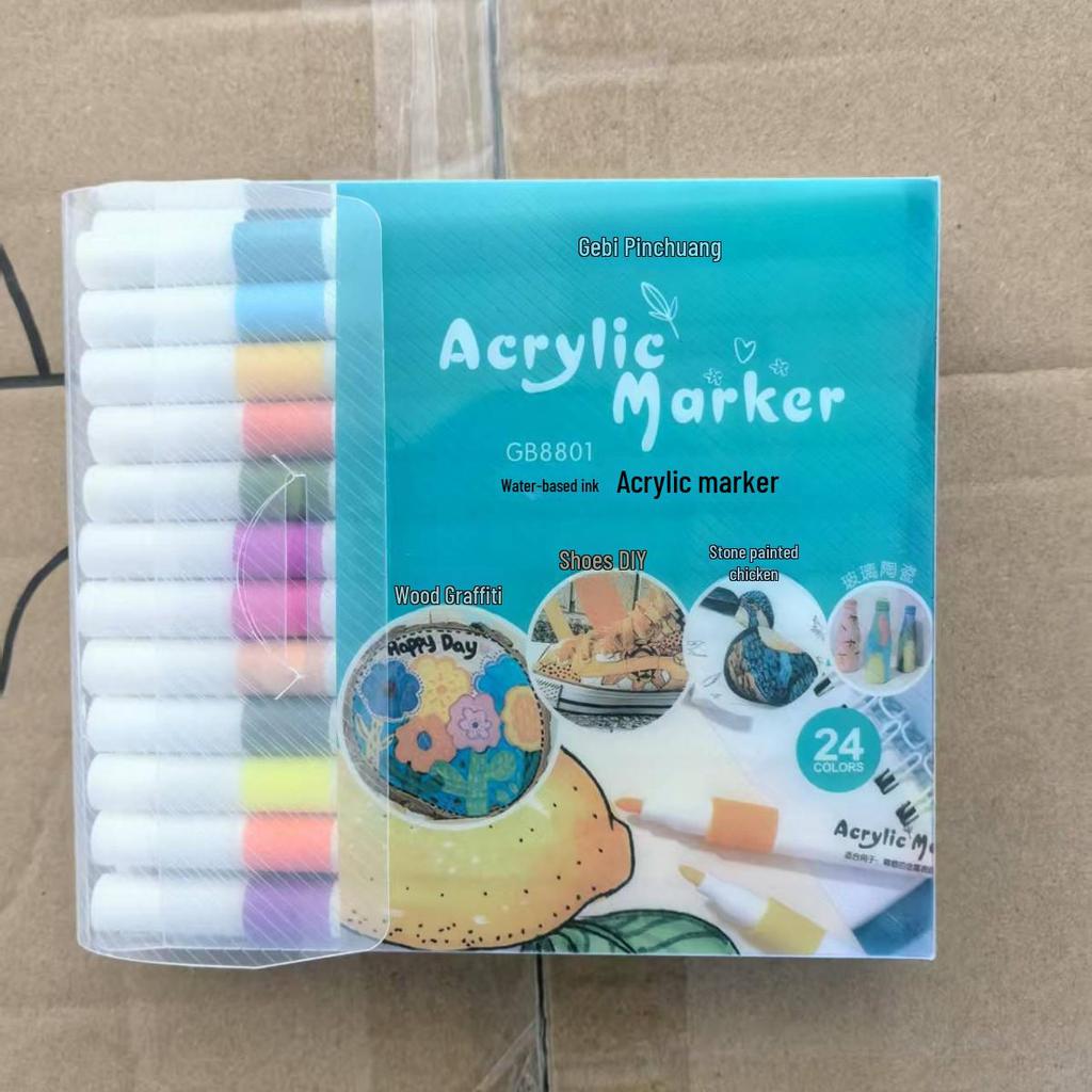 Набор акриловых маркеров: 12/24/36/48/60 Быстросохнущие акварельные маркеры-подсветки