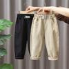 Весенне-осенние корейские хлопковые повседневные и спортивные брюки для мальчиков