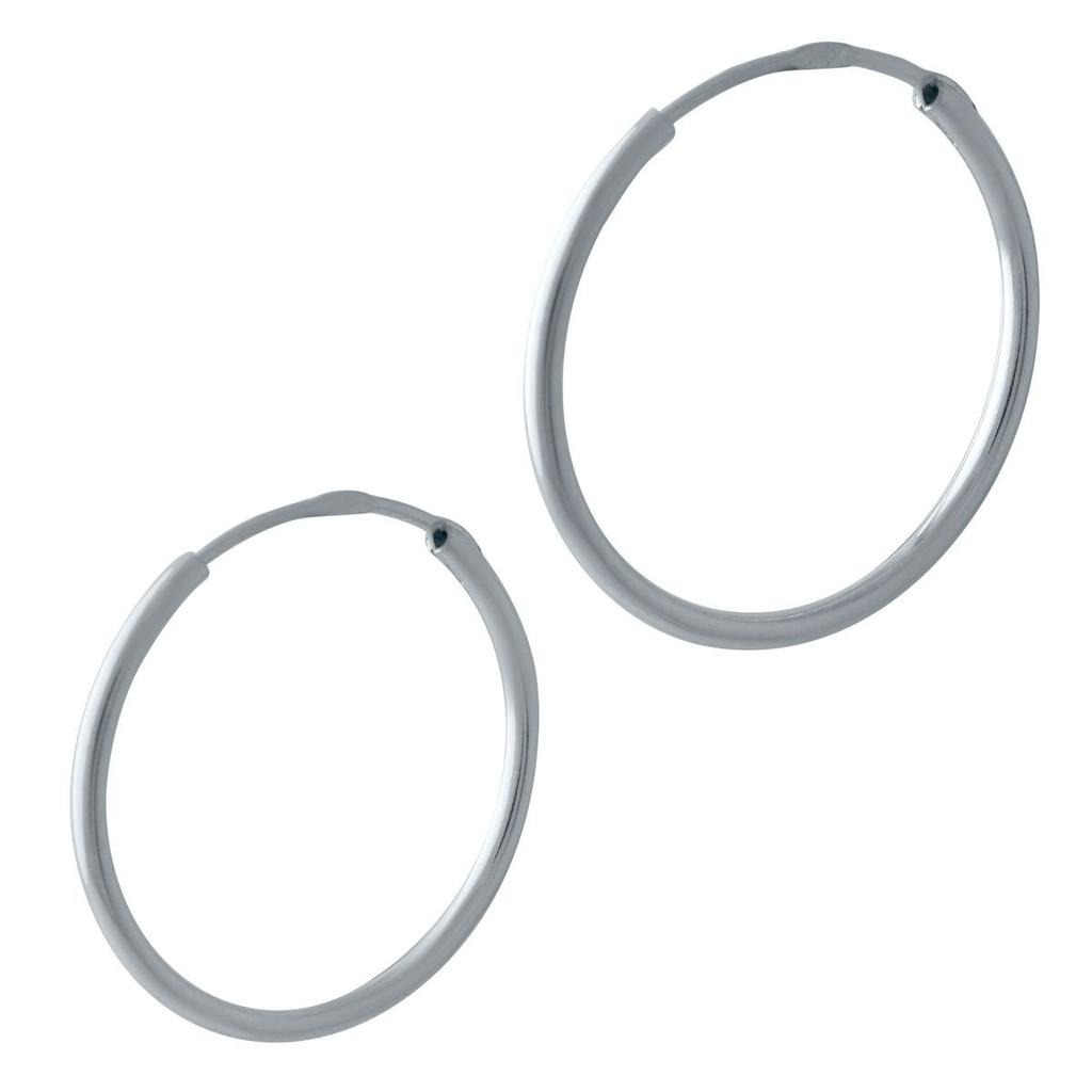 Серебряные серьги без камней (2024057)