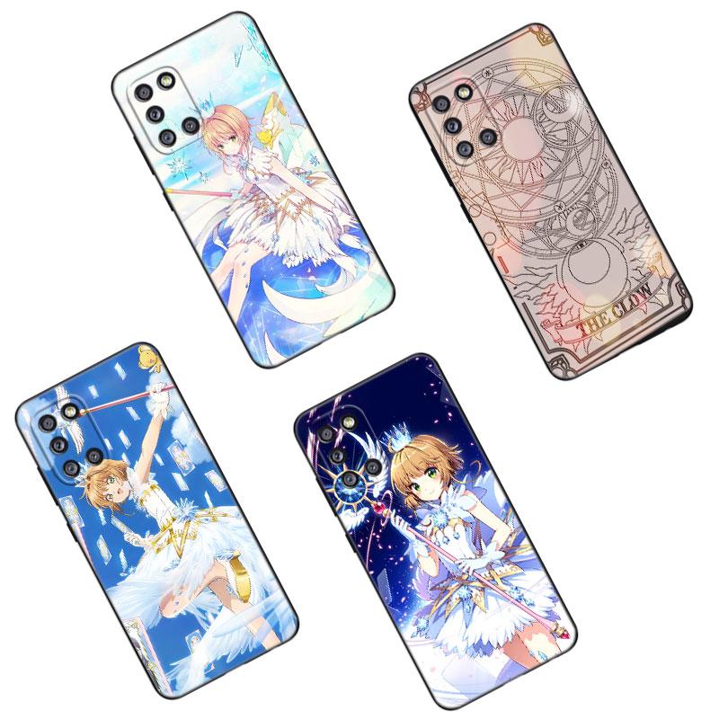 Чехол для телефона Card Captor Sakuras Anime для Samsung Galaxy A01 A03 Core A04 E A02 A05 A10 A20 A21 A30 A50 S A6 A8 + A7 черный чехол