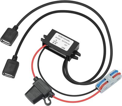 YABOANG Двойные USB-порты 8-32 В к 5 В DC/DC Преобразователь питания, Преобразователь напряжения 8-32 В-5 В3А 15 Вт