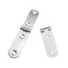 8Pcs Screw-On Hinges Flap Hinges Rustproof Corrosion Resistant Smooth Cabinet Table Furniture 180-Degree Foldable Hinges