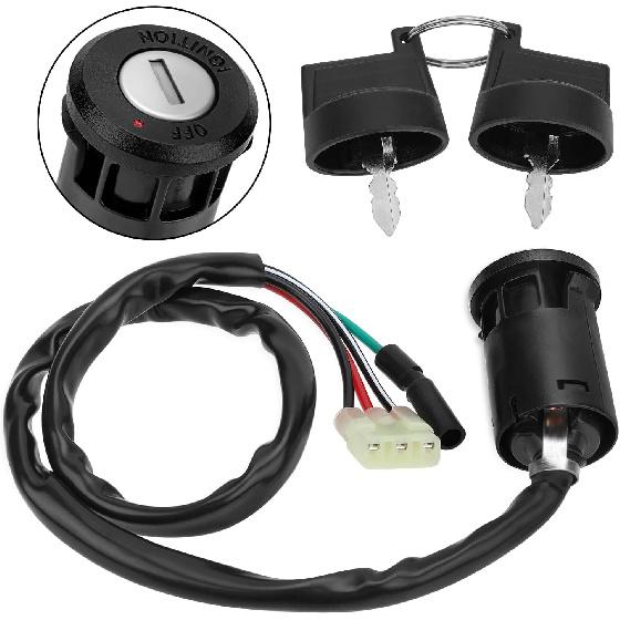 M MATI Ignition Key Switch For Honda Recon 250 1997- TRX250EX TRX250X 2001- TRX400EX 1999-2004 FourTrax 200 TRX200/TRX200D 1990-1997 35100-HM8-000