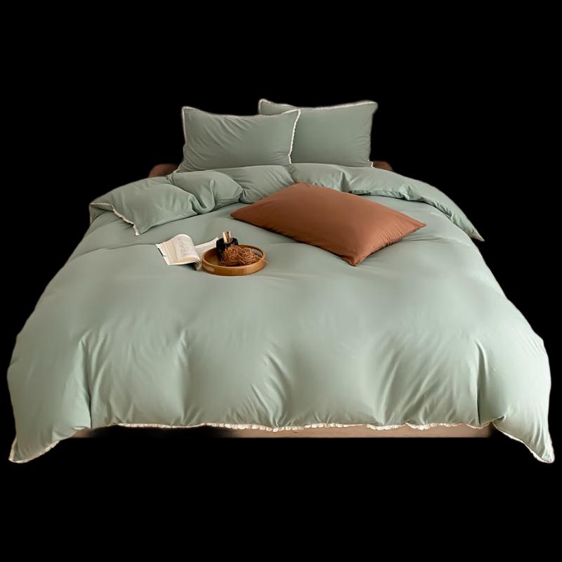 COMOLIVING Elf Cannelé Lace Bedding Set