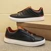 The first layer of cowhide little white shoes men's shoes one-pedal leather board shoes high-end cross-strap casual leather shoes