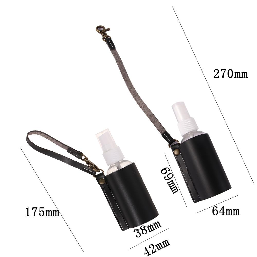 Case 60ml Reusable Bottle Spray Bottle Keychain Holder Refillable Bottles Hand Sanitizer Keychain