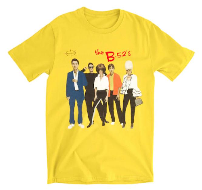 The B-52s Mens T-shirt - B52s Yellow Debut Album Cover Shirt - New