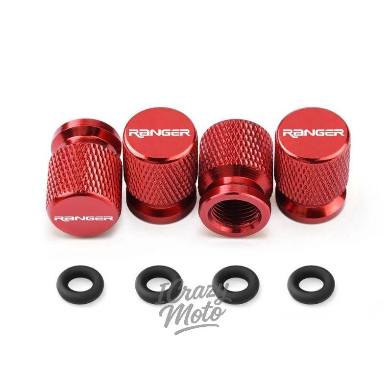lcqg2 4PCS Car Wheel Tire Valve Caps Tyre Stem Covers Airdust Waterproof For Ford Ranger Accessories