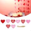 8x Heart Shaped Gift Tags Valentine Day with String Paper Hangtags for Thanksgiving