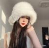 Women's Hat Furry Imitation Fur Fisherman Hat Winter Snow Thickened Warm Plush Hat Basin Hat