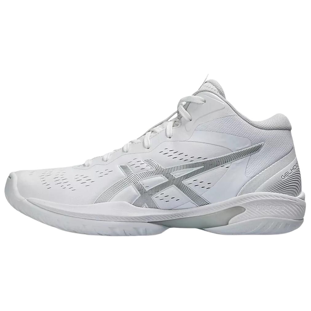 Asics Gelhoop V16 белые чисто серебряные мужские кроссовки 1063A078-100