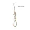 Creative Personalized Minority Creative Beaded Mobile Phone Charm New Women's Clothes Natural Stone Amethyst Gravel Mobile Phone Lanyard