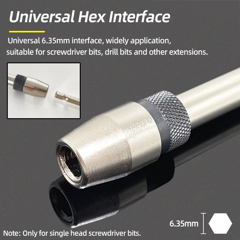 Расширение 6 размеров 1/4 шестигранный винтовой торцевой держатель биты для отвертки Магнитный адаптер биты для ударного шуруповерта Быстросъемные электроинструменты